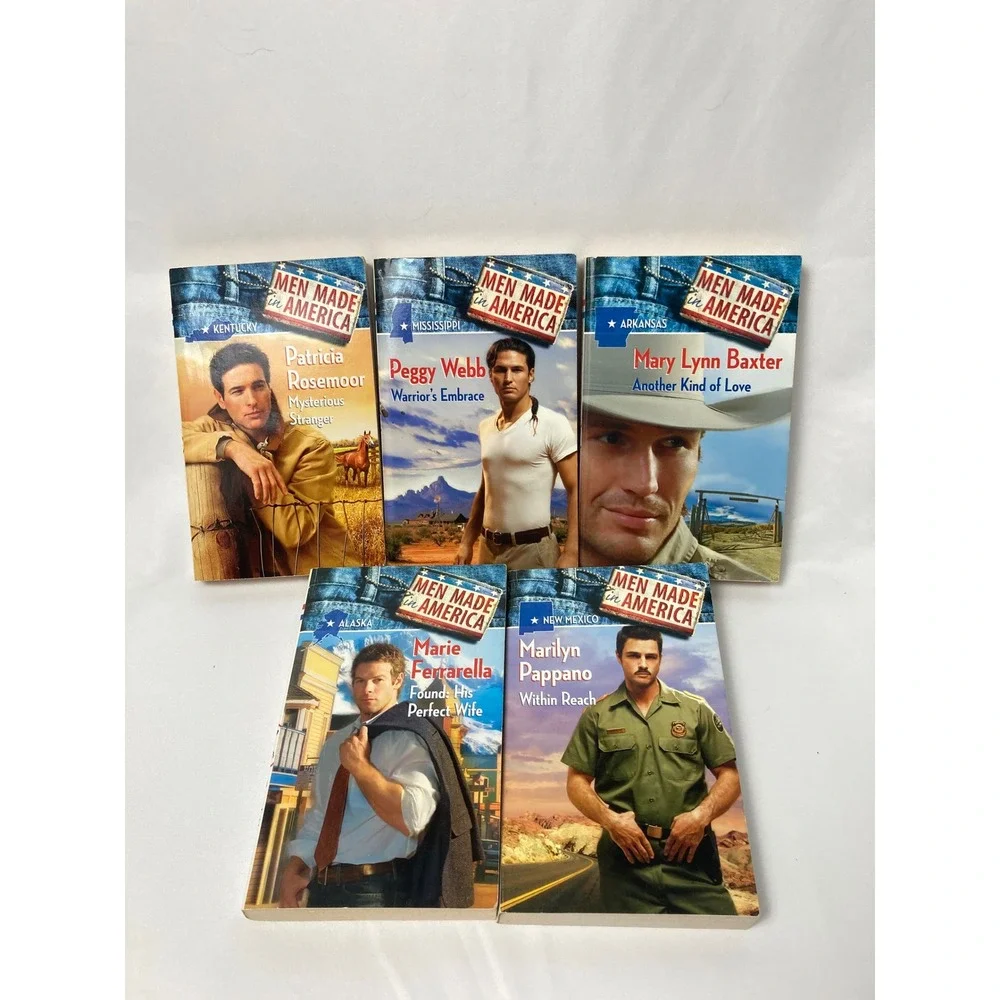 Men Made in America Lot of 5 Romance Books Harlequin‎ Paperback Series